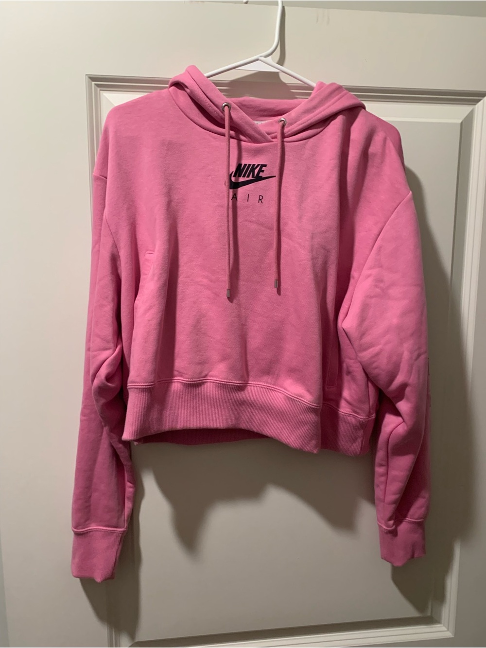 Nike Pink Cropped Air Hoodie for Women